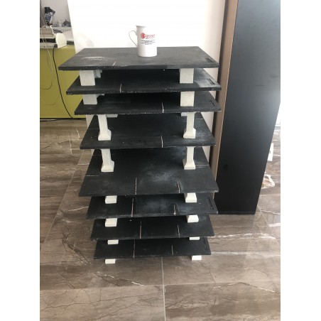 Silisyum Karbür Fırın Plakası 500X500X12MM