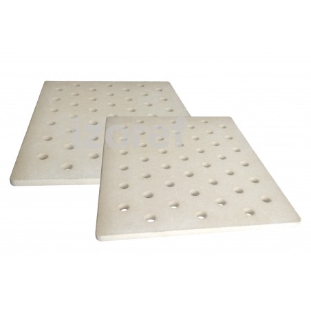 Kordierit Delikli Fırın Plakası 450X450X15MM