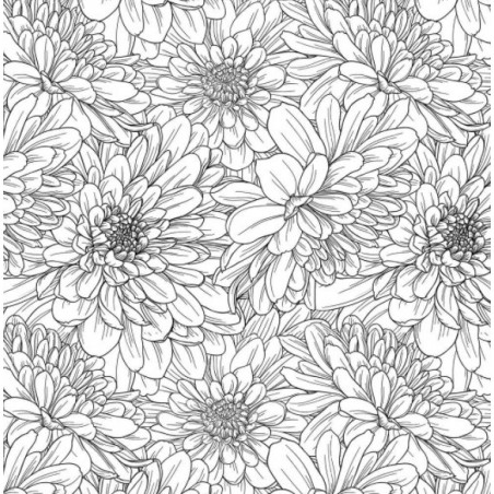 Sır Altı Dekal Flower Daisy (Papatya) D-105 (23x16cm)